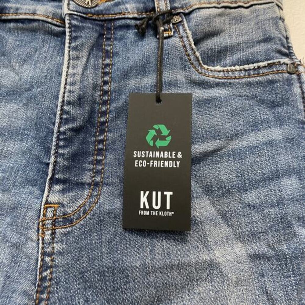 Kut‎ From The Kloth Women's High Rise Donna Fab Ab Ankle Skinny Jeans Size 0 - Picture 2 of 6